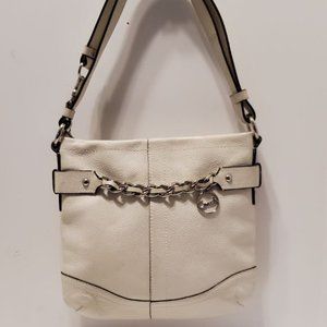Coach White Signature Logo Chain Crossbody Bag  19722